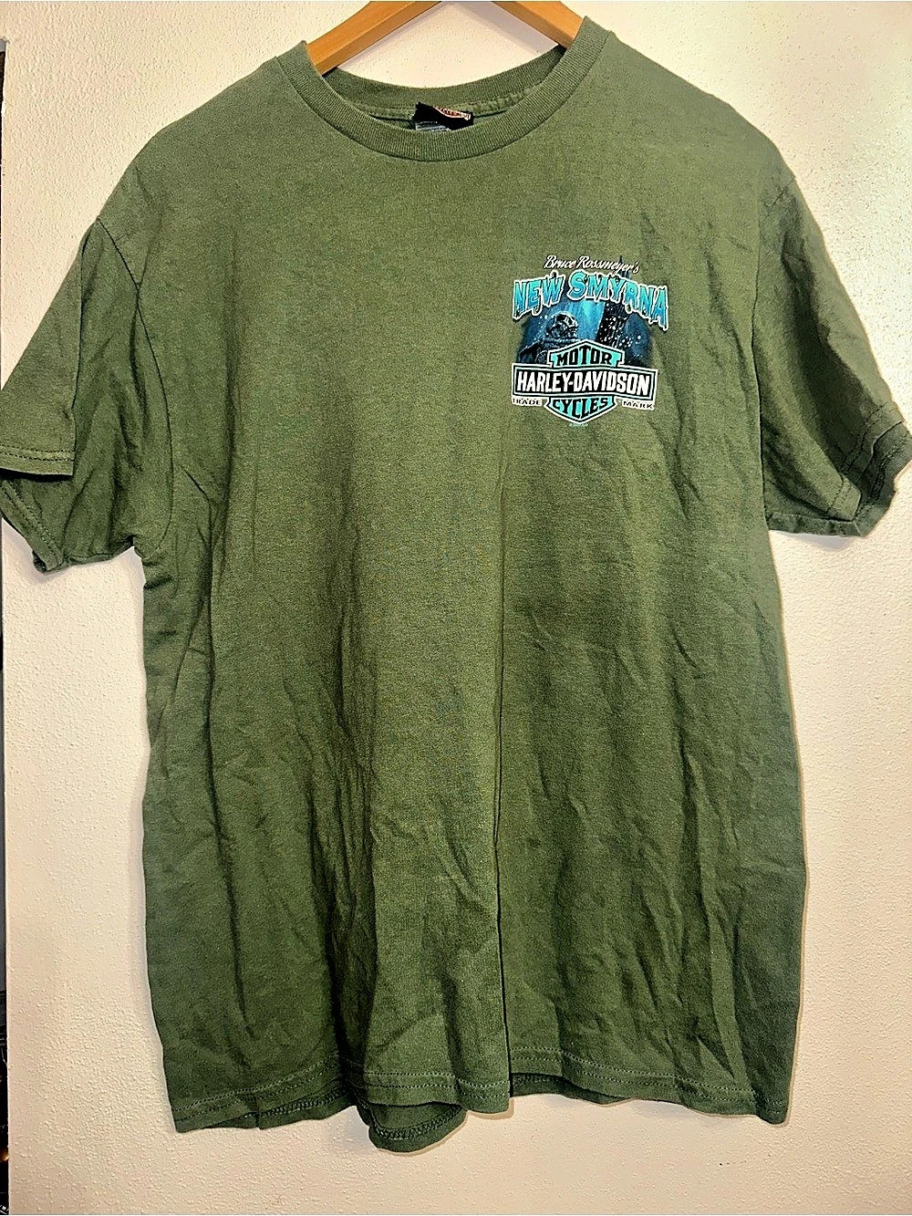 Harley-Davidson Bruce Rossmeyer's New Smyrna Harley-Davidson T-Shirt Green Large